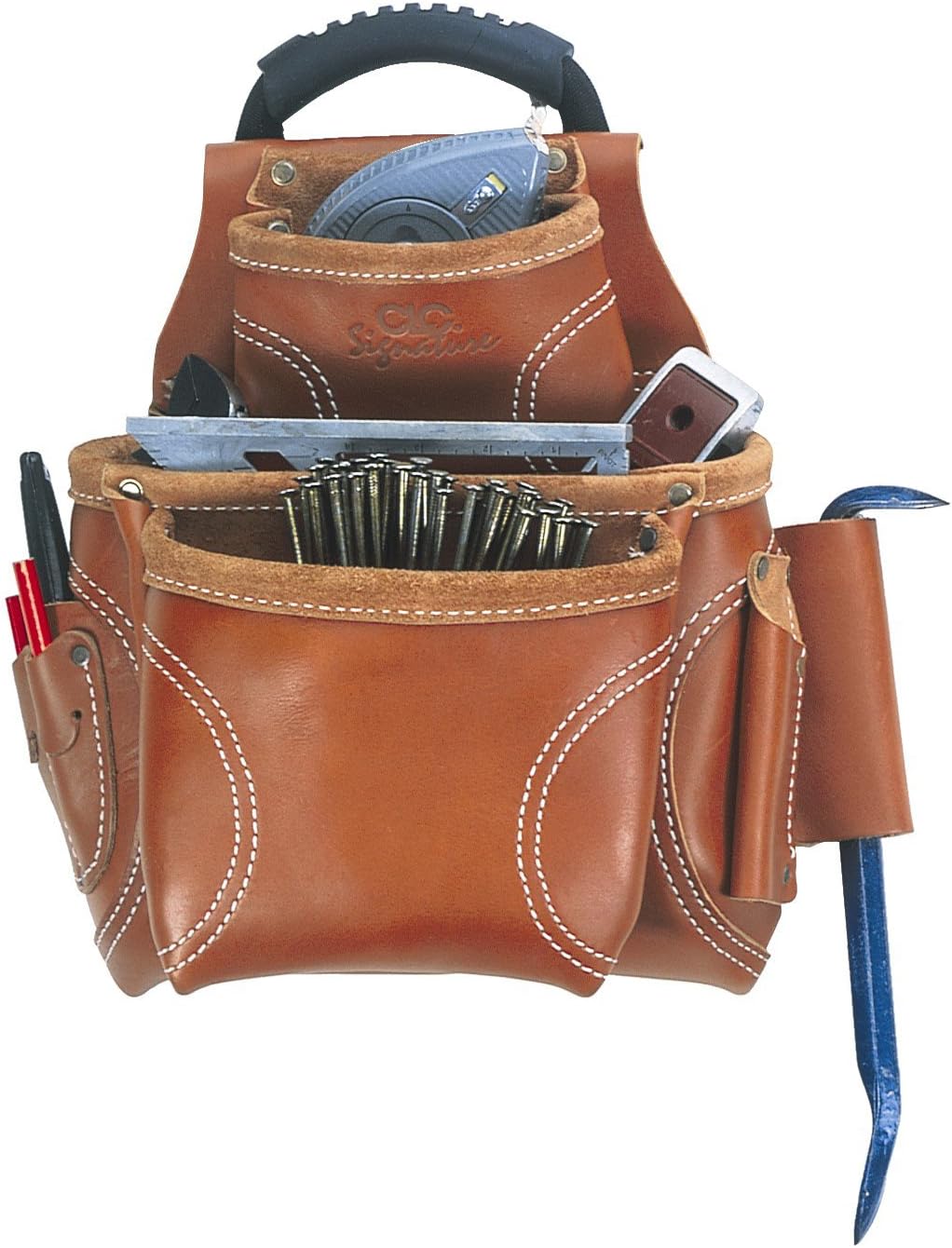 Custom Leathercraft 21683 Nail and Tool Bag, 8Pocket