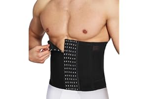 WLWLNUXI Mens Waist Trainer Trimmer Tummy Control Shapewear Slimming Girdle Stomach Band Back Support Body Shaper Belt