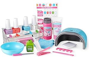 Melissa & Doug Love Your Look Pretend Nail Care Play Set – 20 Pieces for Mess-Free Play Mani-Pedis (Does NOT Contain Real Cosmetics), Pink