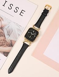 Minyee Leather Band Compatible with Apple Watch