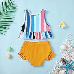 YWFSHOP Toddler Baby Girls Swimsuit Cute Ruffle 2
