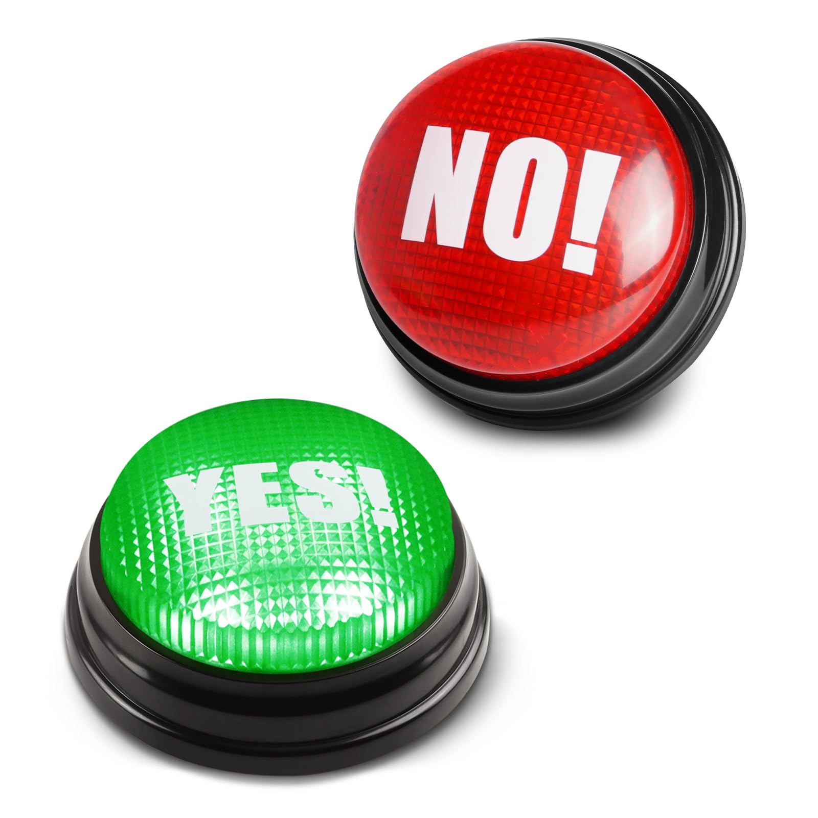 Photo 1 of BEAN LIEVE Yes No Button - Answer Buzzers Set of 2 Buzzers for Game Show Yes Button and No Button with Sound Used for Classroom&Gag Gifts