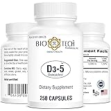 Bio-Tech Pharmacal Vitamin D3 (D3 5k IU, 250 Count)