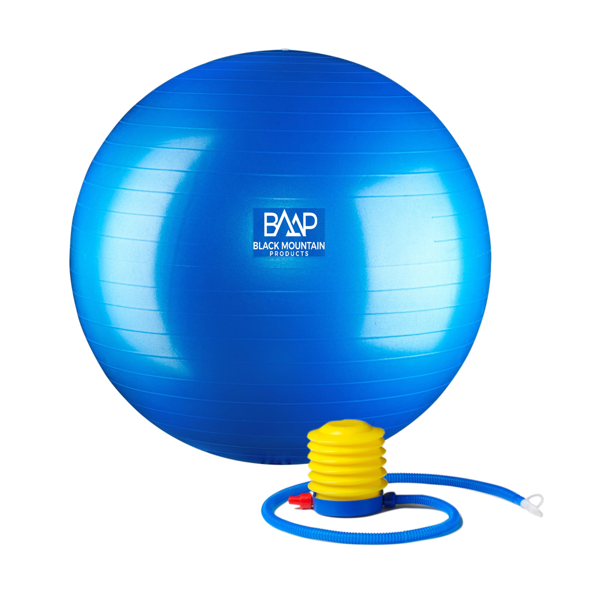 Black Mountain Products Unisex Professional Grade Stability Gym Ball (75cm, Blue)