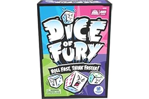 Educational Insights Dice of Fury - Fast-Paced Board Games for Adults, Teens, and Kids, Dice Games for Family Game Night, 2-4 Player Tabletop Party Game, Kids Ages 7+