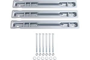 ECOTRIC Rear Seat Bracket Frame Compatible with 2007-2018 Mercedes Benz Sprinter Galvanized Heavy Duty Steel Set of 3