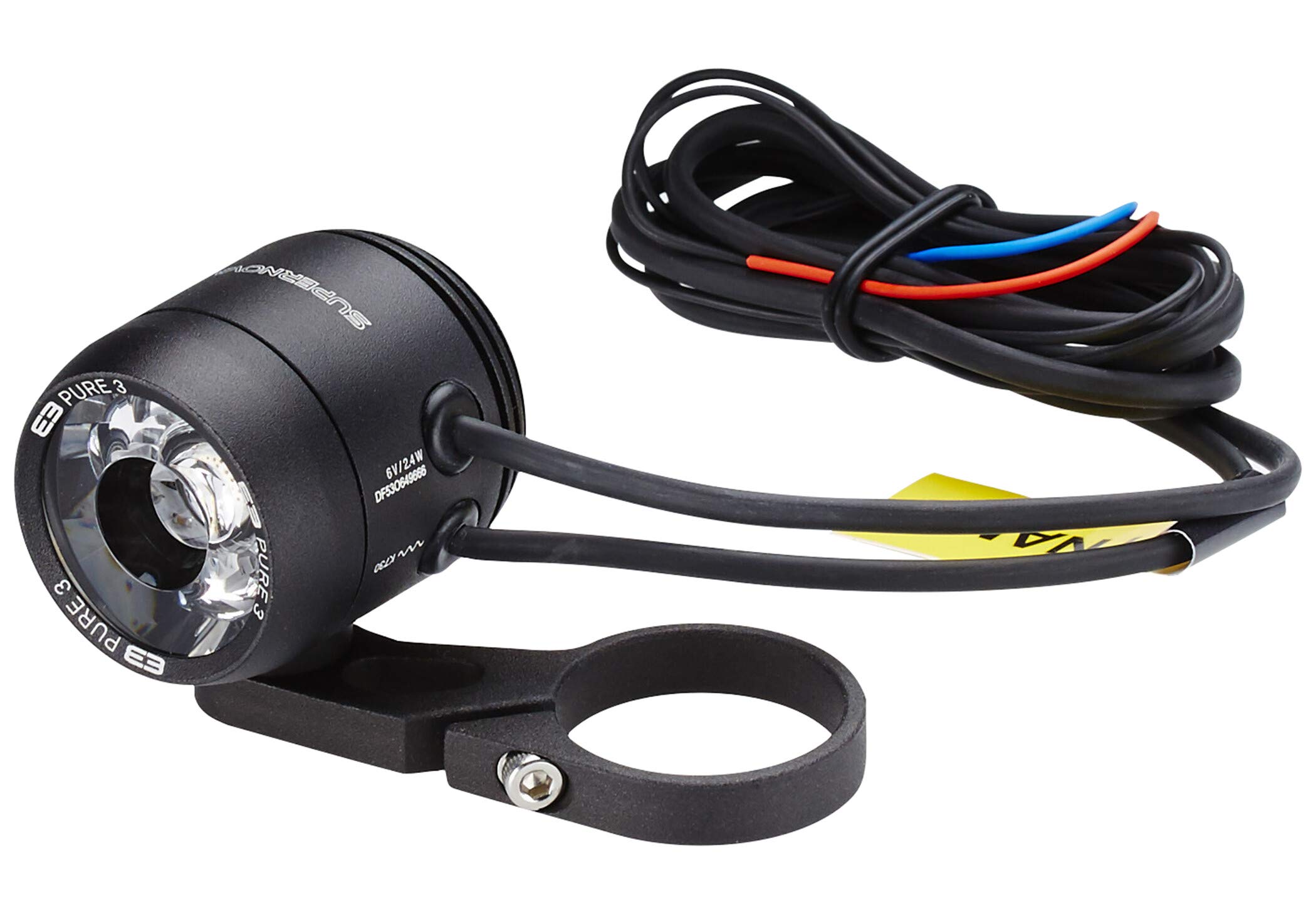 SUPER NOVA Supernova Unisex - Adult E3 Pure 3 Front Light, Black, Dynamo