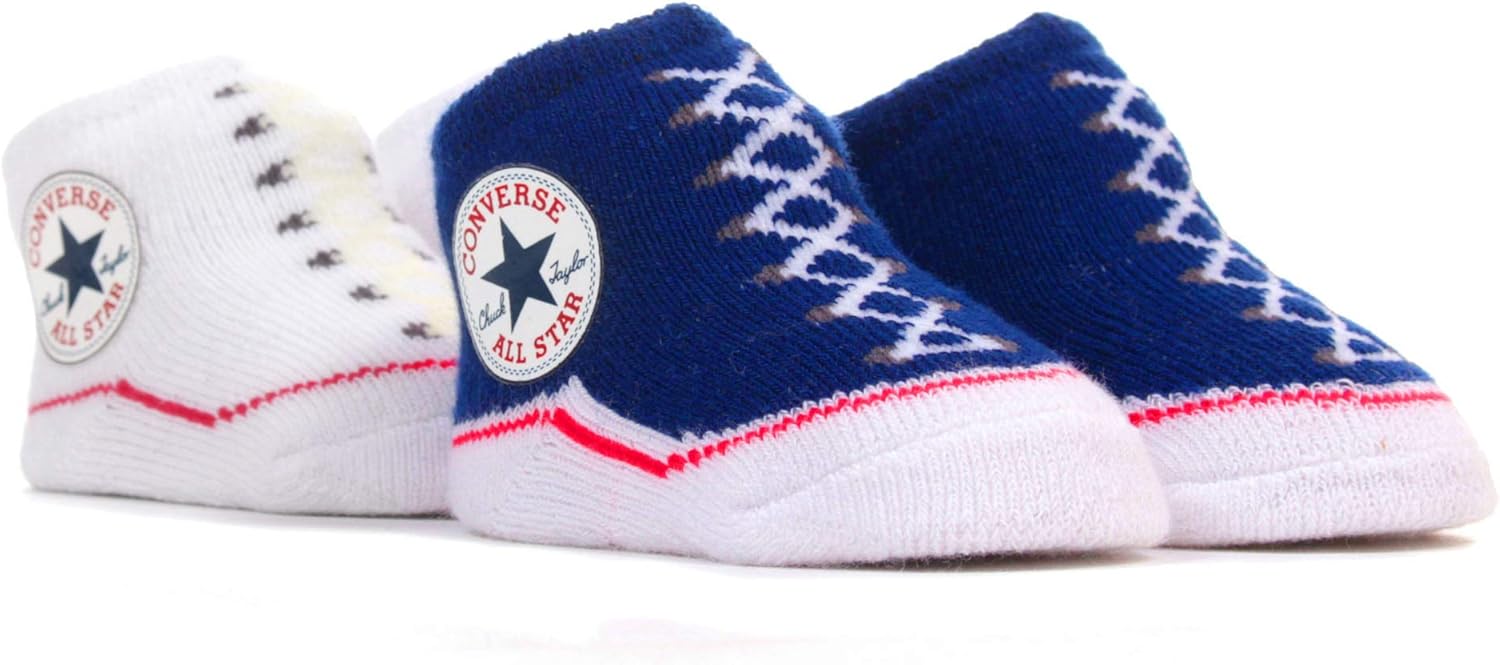 Converse Baby Boys' Chuck Taylor All Star Sock Booties 2 Pack 06 Months Conv. Blue