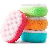 MartiniSPA Italian Made Energizing Body &amp; Bath Sponge - 3 Pack All-in-One Body Sponge &amp; Gommage Deep Exfoliating Scrub, Skin Care for Women and Men - Assorted Colors