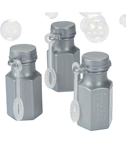 Amazon.com: Teal Hexagon Bubble Bottles (4DZ) - Toys - 48 Pieces