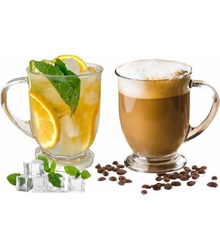 Anchor Hocking Caf Glass Coffee Mugs