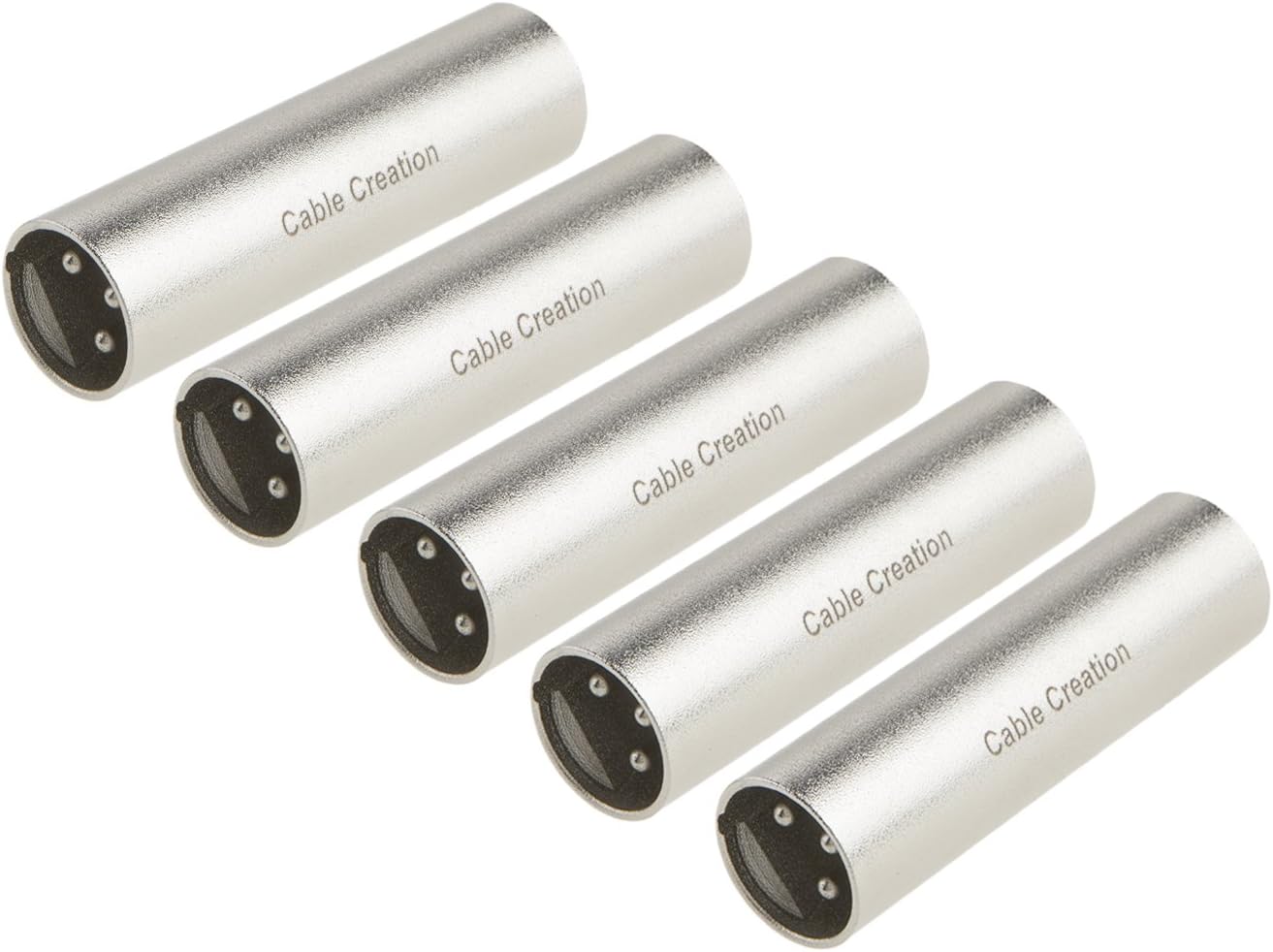 CableCreation [2-Pair] XLR Male to Male & XLR Female to Female 3PIN Adapter Connector Compatible Microphone,Mixer,Silver: Industrial & Scientific
