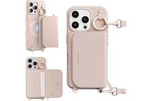 MAGEASY Designed for iPhone 16 Pro Wallet Case 6.3" - Detachable Wallet Case with Crossbody Strap, 16ft Ultimate Drop Protection, [The Only Phone Case with Purse Compatible with MagSafe] | Pouch M
