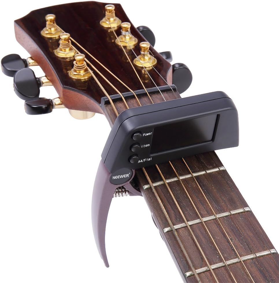 Professional Acoustic/Electric Guitar Capo Tuner Folk