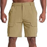 Jessie Kidden Mens Stretch Casual Lightweight Water Resistant Quick Dry Cargo Fishing Hiking Shorts