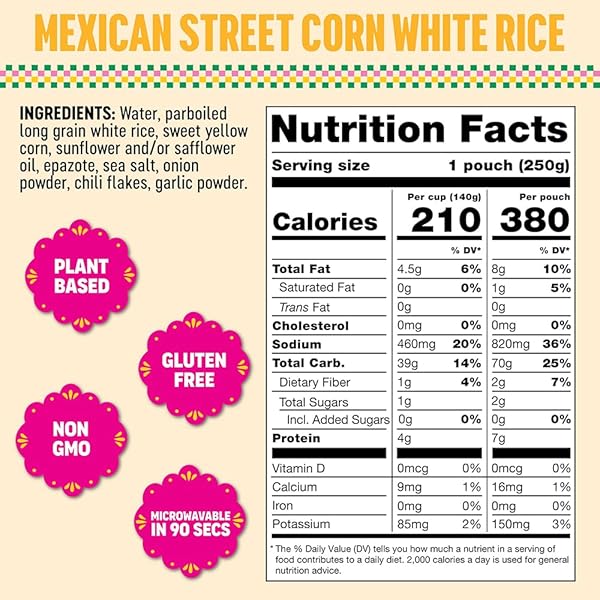 SOMOS, CORN WHITE RICE MEXICAN, 8.8 OUNCE