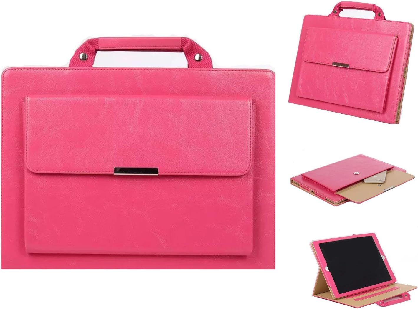 IPad Pro 10.5 Inch 2017 Case - Albc Cute for Woman Handbag Premium Leather Slim Stand Cover with Auto Wake/Sleep Feature for Apple iPad Pro 10.5 Inch 2017 (Rose)
