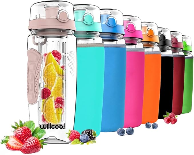 FIENZA - Borraccia Air Water con 7 capsule aromatiche fruttate, set