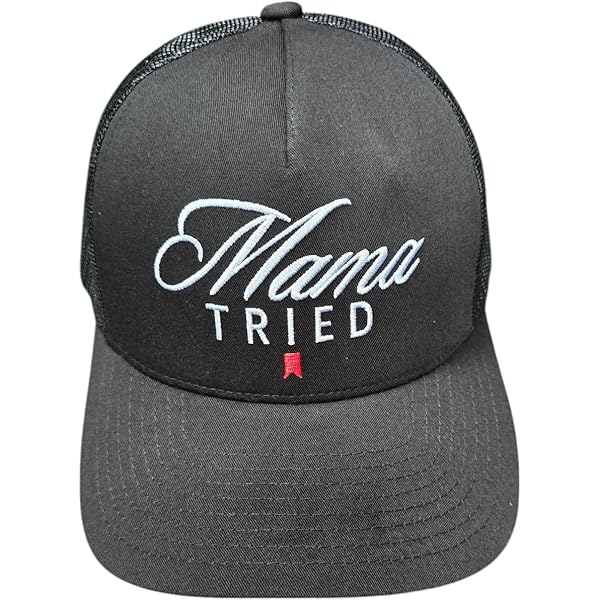 Vintage Mama Tried Baseball Cap - Snapback Trucker Hat With Leather Patch For Men & Women - View #12