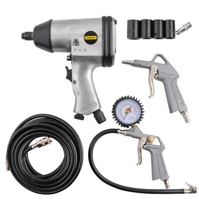 Stanley Radwechselset Tyre Inflator Air Blow Gun CompressedAir Impact