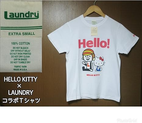 Amazon 限定品 Laundry ランドリー ハローキティ Hello Kitty コラボ ｔシャツ 白色 Extra Small Ss サイズ アニメ 萌えグッズ 通販
