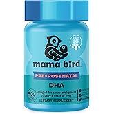 Best Nest Wellness Mama Bird Prenatal DHA - Health Supplement with Omega-3 DHA & EPA - Fish Oil Supplement for Pregnant Women - Supports Fetal Brain & Eye Development - 60 Softgels