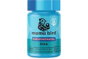 Best Nest Wellness Mama Bird Prenatal DHA - Health Supplement with Omega-3 DHA & EPA - Fish Oil Supplement for Pregnant Women - Supports Fetal Brain & Eye Development - 60 Softgels