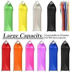 10 Pieces B4 Plastic File Folders Envelope