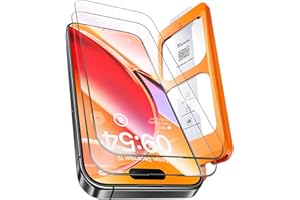 TOCOL for iPhone 16 Pro Screen Protector 9H Hardness Military Grade Shatterproof HD Tempered Glass Full Coverage Easy Installation Case Friendly 2 Pack