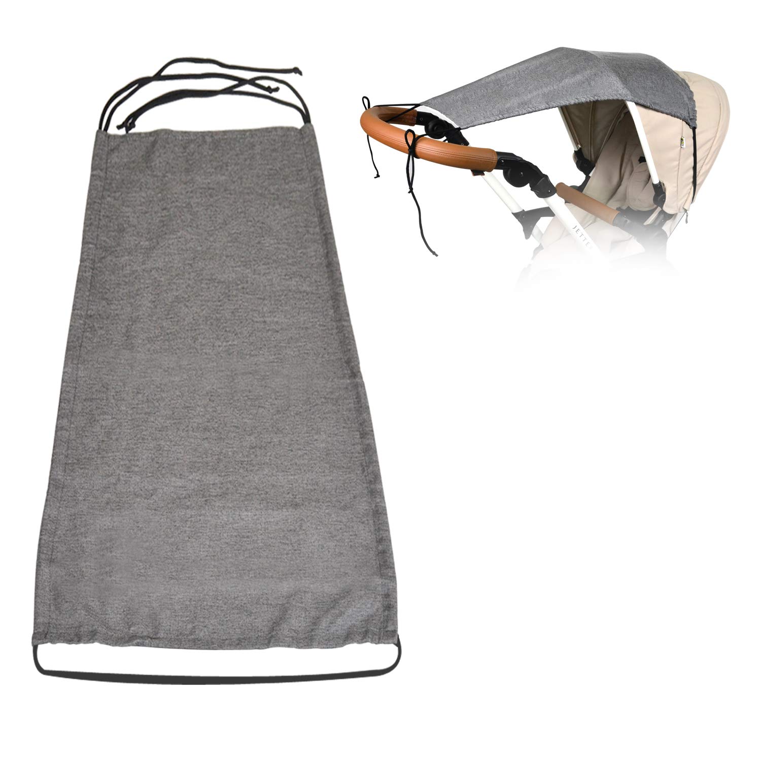 Universal Baby Sunshade for Pram, Pushchair, Buggy and Stroller Sun Sail with UV Protection 50+ and up and Down Slide Function