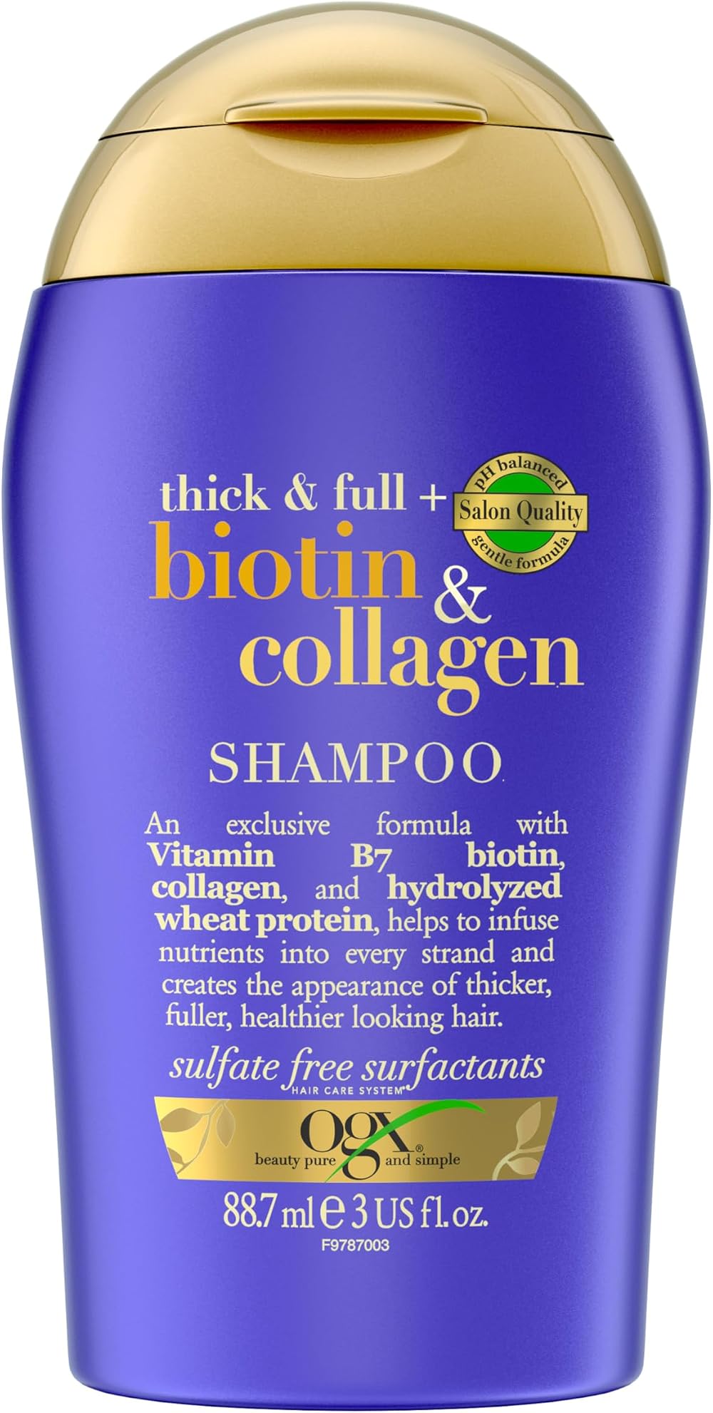 OGX Thick & Full Biotin Collagen Shampoo 88.7ml Sulfate Free