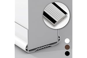 VI IN POPO New Upgrade 39 inch Under Door Draft Stopper for Bottom of Door，Free Cutting Length， Under Door Noise Stopper，White