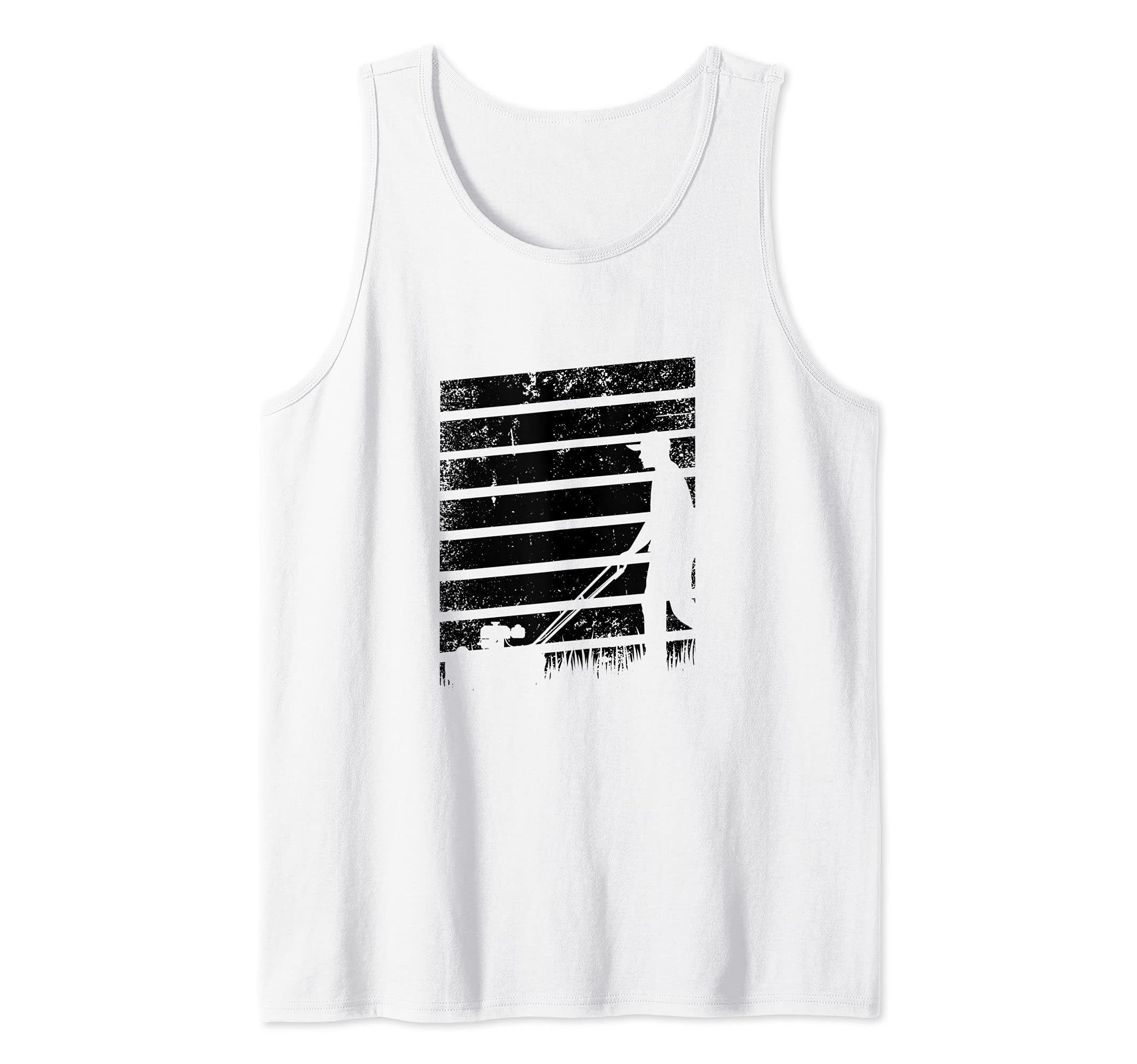 gardening retro lawn mowing gardener allotment garden Tank Top