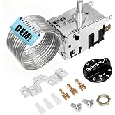 800366 Temp Control Kit Fits for True Refrigeration Replace 077B6806, 077B7172, 988282 | 76" Coil Sensing Thermostat