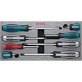 VESSEL MEGADORA IMPACTA Assorted Screwdriver 8 PC. Set