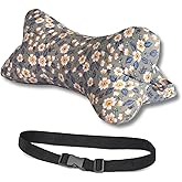 Neck & Cervical Pillows Dog Bone Shaped Travel Neck Pillows With Washable Removable Cover Have Loops On Either End For Car Bus Truck Driving Comfort Head Rest Support Neck Chiropractic Pillow ( Color