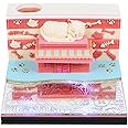 SIWEME 3D Memo Pad with Lights, Sweet Dreams Cat House 3D Notepad Paper Art Non-Sticky Post Notes, 3D Paper Carving DIY Notes Notepad Creative Decoration Gift