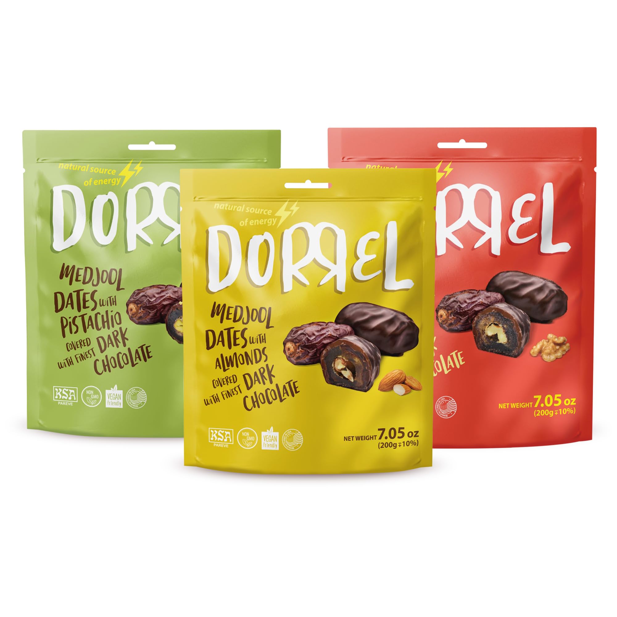 DORREL - Trio Bundle Pack: Belgian Dark Chocolate