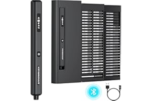 AM ARROWMAX Electric Screwdriver - Rechargeable with 32-bit Microprocessor & HD OLED Display for High Precision Tasks, Up to 3.47 in-lb / 4.0kgf.cm Torque, Perfect for Model Repairs (SES MAX) Black