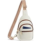 CHOLISS Anti Theft Small Sling Bag for Women and Men RFID Leather Crossbody Bags Fanny Pack Chest Bag Travel Purse Daypacks