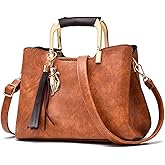 PORRASSO Women's Handbag Shoulder Bag Fashion Bags Top Handle Female PU Leather Shoulder Bag Worn Bag