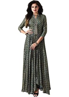 cotton long gown kurti