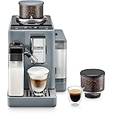 De'Longhi Rivelia Automatic Espresso Machine, Milk Frother, Pebble Gray | #1 Worldwide Espresso Machine Maker, Removable Bean Hoppers, 18 One-Touch Recipes, Milk Frother, 4 Unique Colors