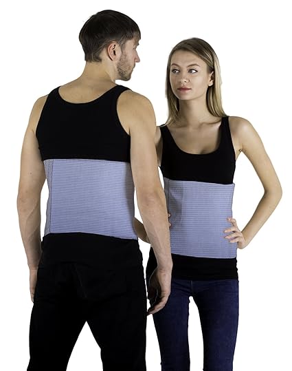 INFINITUM MEDICAL DELUXE RÜCKENWÄRMER Wolle NIEREN WÄRMER Leibwärmer Hüftwärmer NIERENSCHUTZ WÄRMEGÜRTEL Thermo Gurt (XL) (HE
