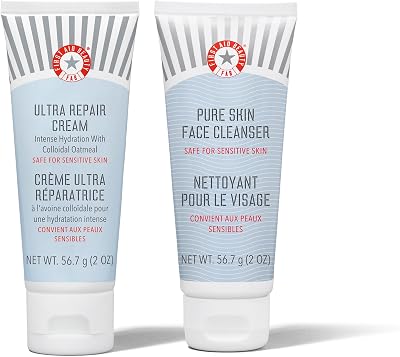 First Aid Beauty Ultra Repair Cream + Pure Skin Cleanser 56.7 g Each