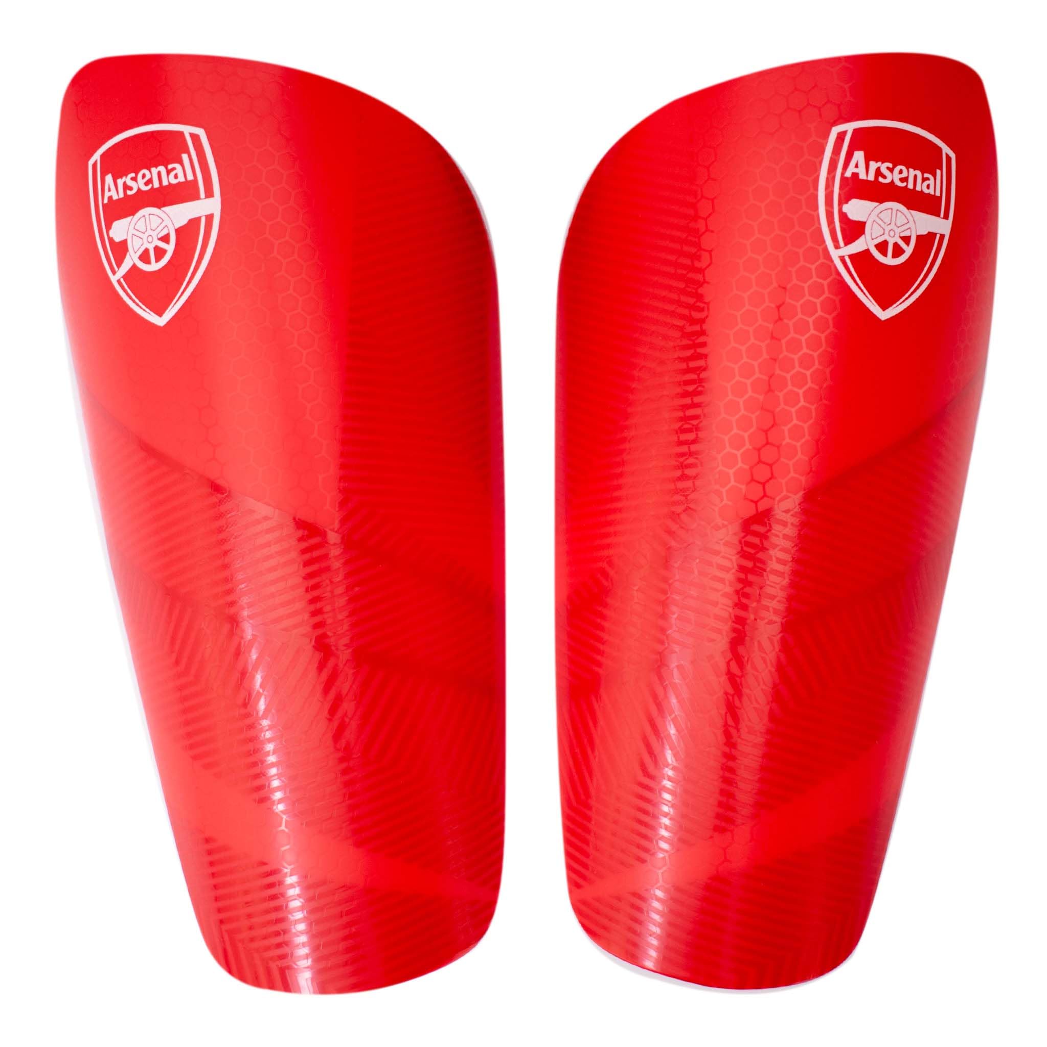 Hy-Pro Officially Licensed Arsenal F.C. Shin Pad, Junior - Shin Guard, Breathable, Lightweight, Durable, Protective Gear, Arsenal Merchandise, Great Football Gift Idea