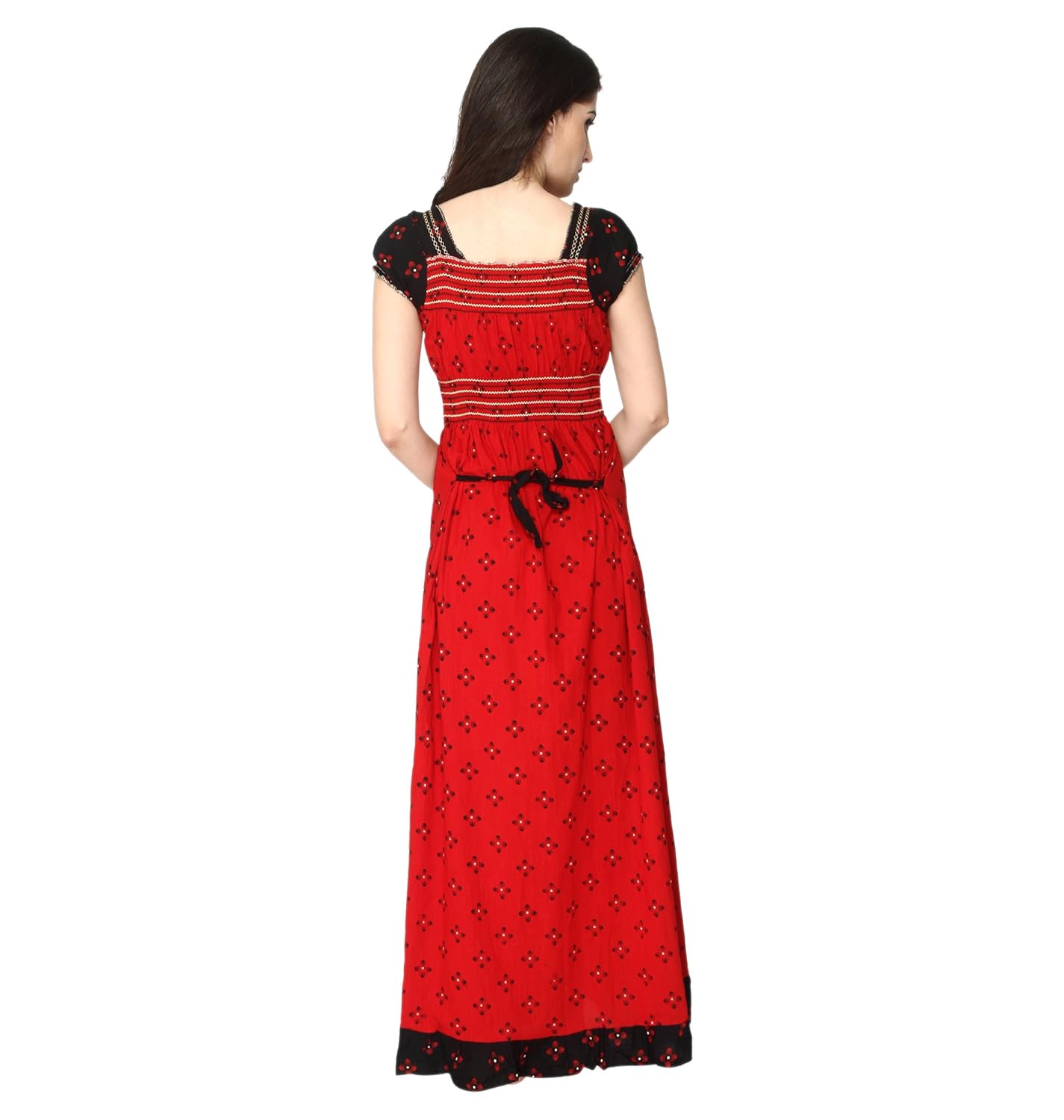 pretty girl women's cotton nightwear(ptas60, red, free size)