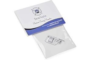 SewNote SA185 1/4" Quilting with Edge Guide Quarter Inch Seam Presser Foot Made to Fit Singer Brother Sewing Machines