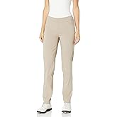 SLIM-SATION Womens Golf Apparel - Women's Regular Pull-On Straight-Leg Pant with Pockets