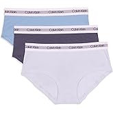 Calvin Klein Kids Girls' Modern Cotton Hipster Underwear 3-Pack